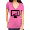 Tultex 214 - Ladies' Slim Fit Fine Jersey V-Neck Thumbnail